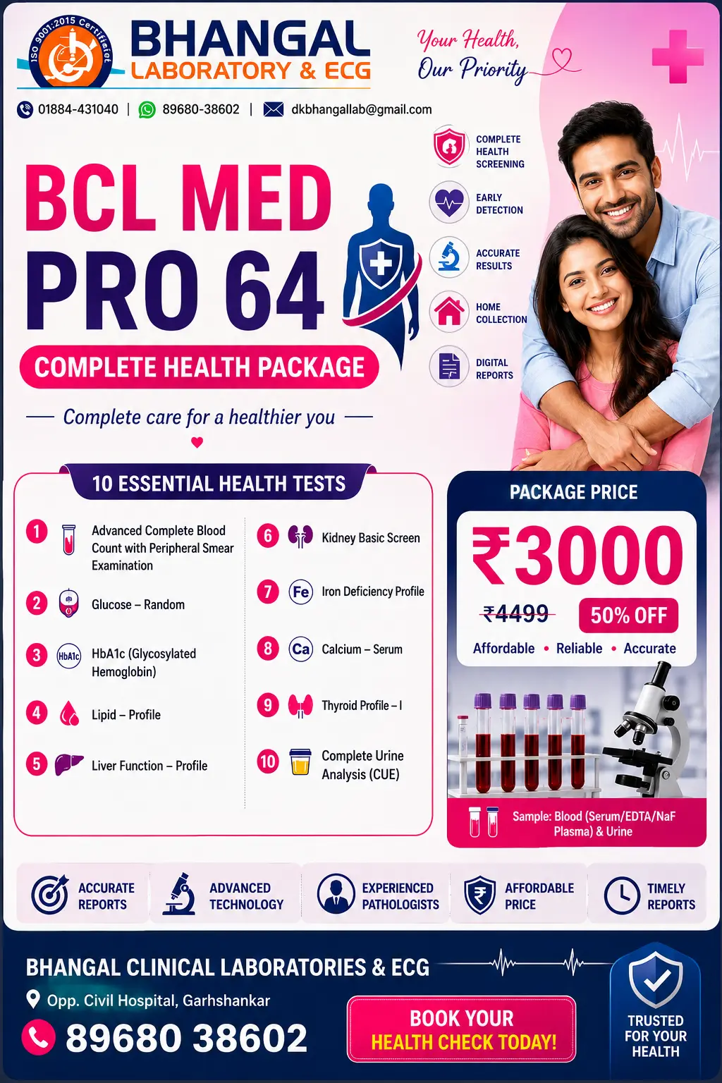 BCL MED Pro 64 Complete Health Package
